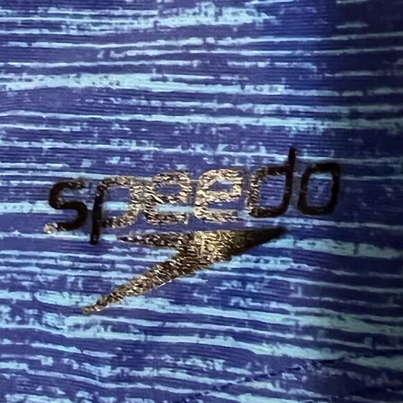 Speedo Racerback Blue One Piece Bathing Suit Sz 6 - Picture 5 of 6